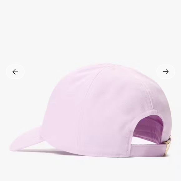 Kate Spade New York Logo Baseball Hat Light Pink NWT - Picture 2 of 5